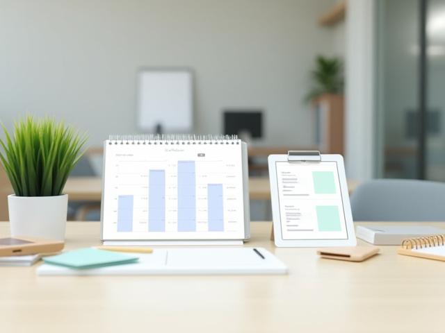 A visual representation of a flexible calendar and checklist, symbolising tailored cleaning contracts.